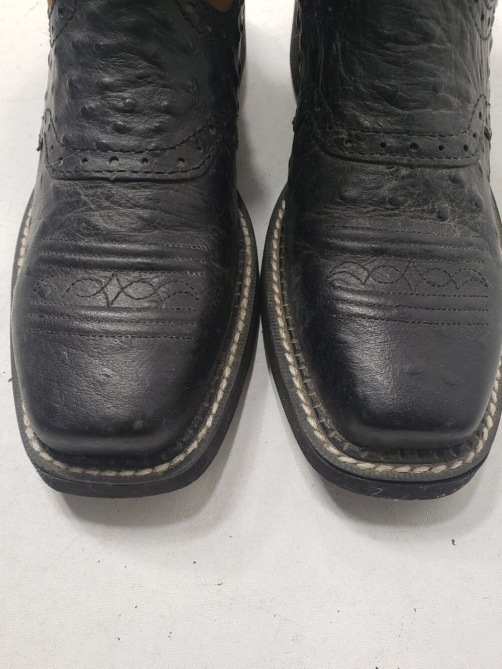 Justin Gypsy L9968 Women's 8B Leather Square Toe Western Cowboy Boots Black - Picture 7 of 12